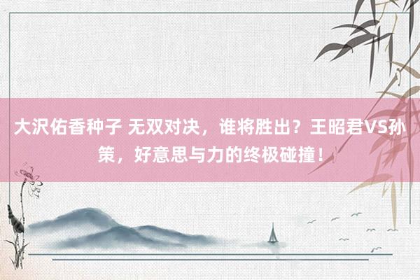大沢佑香种子 无双对决，谁将胜出？王昭君VS孙策，好意思与力的终极碰撞！