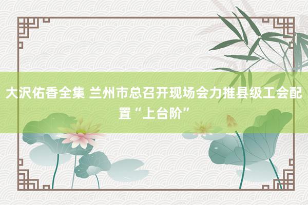 大沢佑香全集 兰州市总召开现场会力推县级工会配置“上台阶”