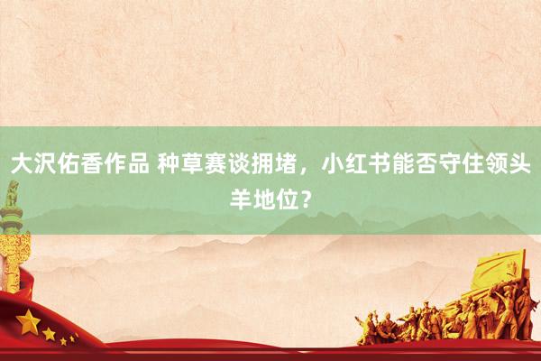 大沢佑香作品 种草赛谈拥堵，小红书能否守住领头羊地位？