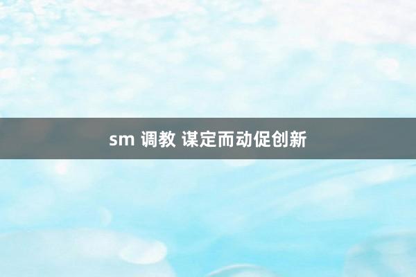 sm 调教 谋定而动促创新