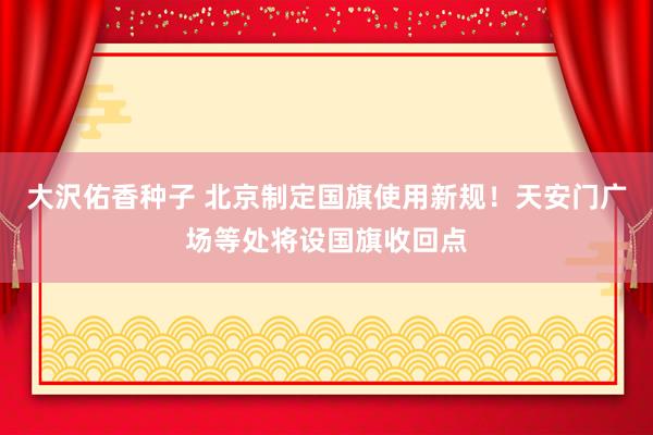 大沢佑香种子 北京制定国旗使用新规！天安门广场等处将设国旗收回点