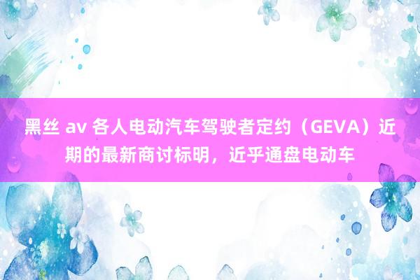 黑丝 av 各人电动汽车驾驶者定约（GEVA）近期的最新商讨标明，近乎通盘电动车