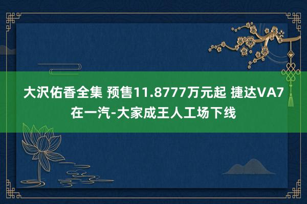 大沢佑香全集 预售11.8777万元起 捷达VA7在一汽-大家成王人工场下线