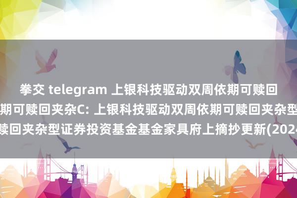 拳交 telegram 上银科技驱动双周依期可赎回夹杂A,上银科技驱动双周依期可赎回夹杂C: 上银科技驱动双周依期可赎回夹杂型证券投资基金基金家具府上摘抄更新(2024年12月28日公告)