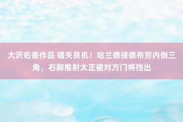 大沢佑香作品 错失良机！哈兰德接德布劳内倒三角，右脚推射太正被对方门将挡出