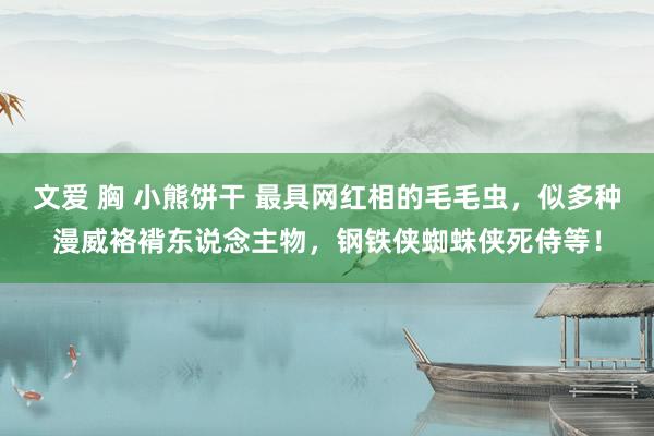 文爱 胸 小熊饼干 最具网红相的毛毛虫，似多种漫威袼褙东说念主物，钢铁侠蜘蛛侠死侍等！