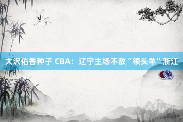 大沢佑香种子 CBA：辽宁主场不敌“领头羊”浙江