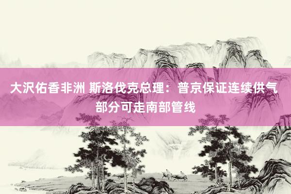 大沢佑香非洲 斯洛伐克总理：普京保证连续供气 部分可走南部管线