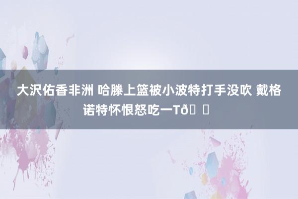 大沢佑香非洲 哈滕上篮被小波特打手没吹 戴格诺特怀恨怒吃一T😠