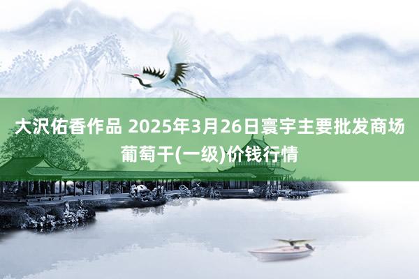 大沢佑香作品 2025年3月26日寰宇主要批发商场葡萄干(一级)价钱行情