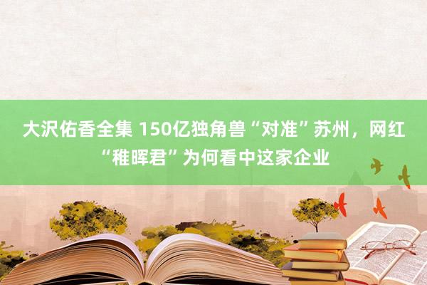 大沢佑香全集 150亿独角兽“对准”苏州，网红“稚晖君”为何看中这家企业